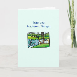 Respiratorische Therapie Medizinische Dankeschön K Dankeskarte