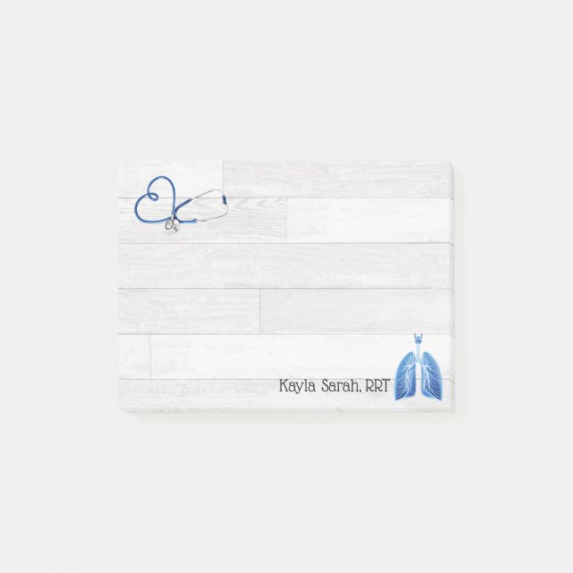 Respiratorische Therapie Post-it Klebezettel (Vorderseite)