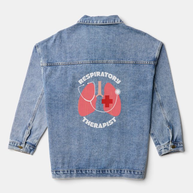 Respiratorische Therapie rcp Respiratorische Behan Jeansjacke (Rückseite)