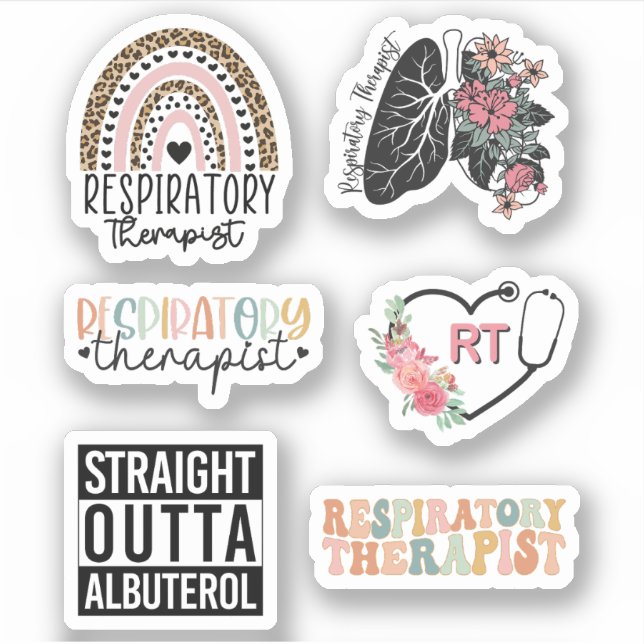 Respiratorische Therapie RT Geschenke Aufkleber (Vorderseite)