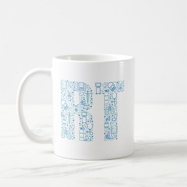 Respiratorische Therapie RT Respiratorischer Thera Kaffeetasse (Links)