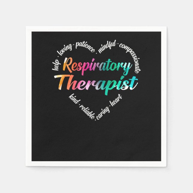 Respiratorischer Therapeut Serviette (Vorderseite)