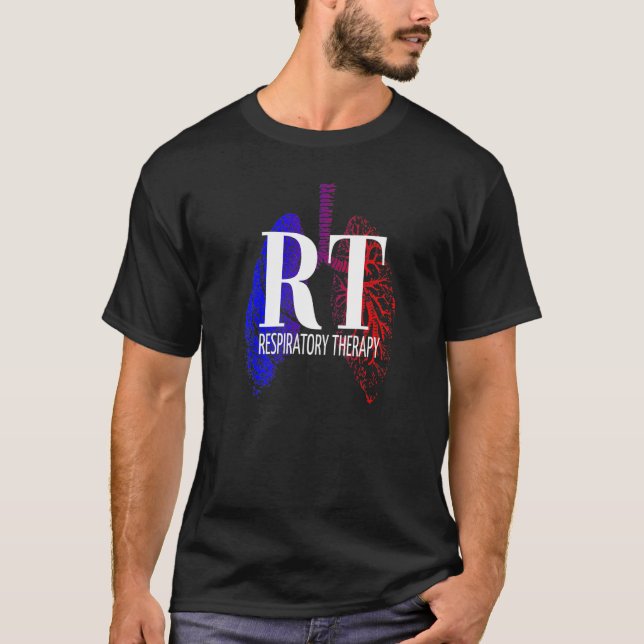Respiratory Therapy - RT - RRT - CRT - Lung Design T-Shirt (Vorderseite)
