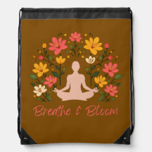 Respire et Fleur Yoga Floral sac à dos