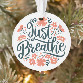 Respire juste la méditation yoga citant le boho fl