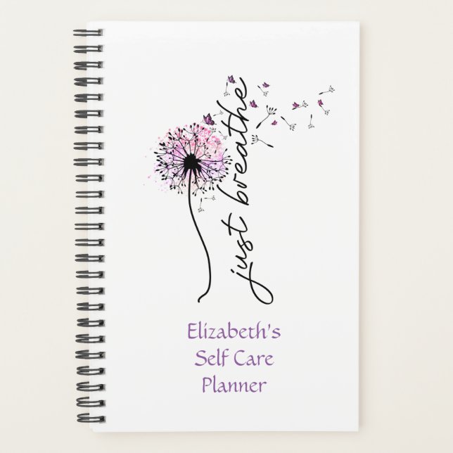 Respire juste le papillon Dandelion Self Care Yoga (Devant)