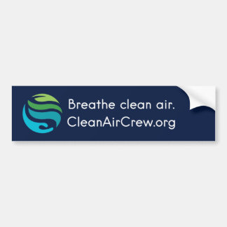 Respire l'air pur. CleanAirCrew.org autocollant pa