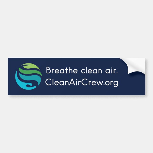 Respire l'air pur. CleanAirCrew.org autocollant pa (Devant)