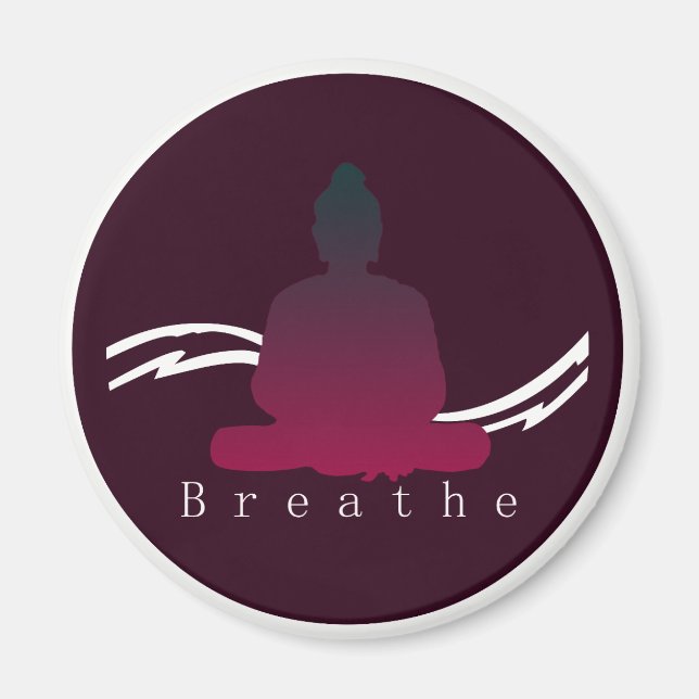 "Respire" Magnet Bouddha Magnifique. (Devant)