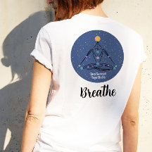 Respirer la méditation Yoga Instructeur T-shirt bl