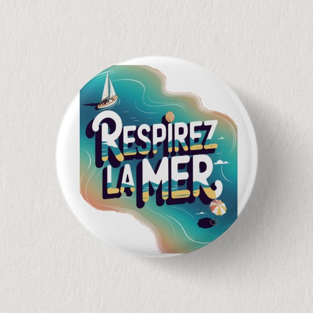 Respirey la mer button (Vorderseite)