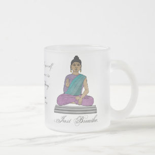 Respirez juste (la tasse personnalisée en verre