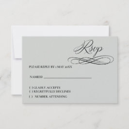 Response Card RSVP Karte