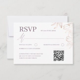 Response Card RSVP Karte