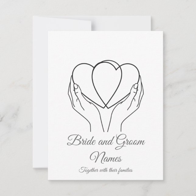 Response Card RSVP Karte (Vorderseite)