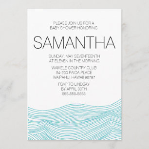 Ressacs nuptiales ou invitation de baby shower