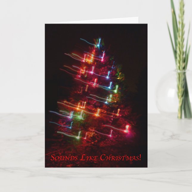 Ressemble à de Noël - carte orientée de musique (Devant)