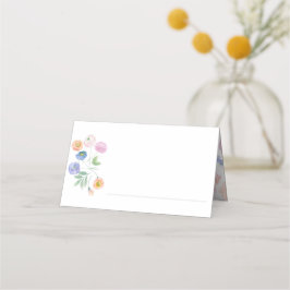 Ressort Aquarelle Florale Mariage Cartes de Place