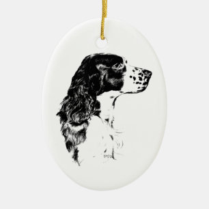 Ressort Espagnol Vintage Art Dessin Ornement Chien