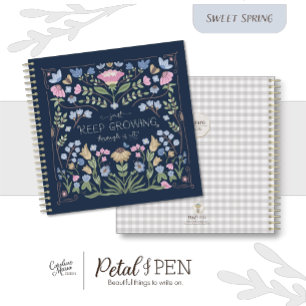 Ressort Floral Folk Journal Carnet avec devis
