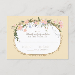 Ressort vintage RSVP l'épousant floral de