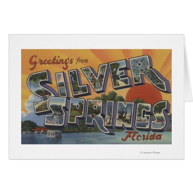 Ressorts d'argent, Floride - Grandes lettres Scène (Devant horizontal)