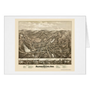 Ressorts de Stafford, carte panoramique de CT -
