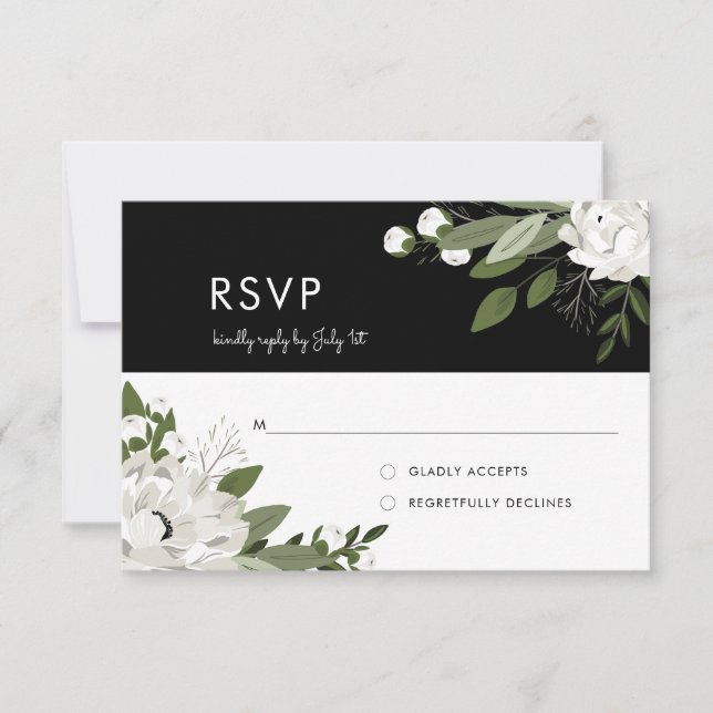 Ressorts Mariages floraux blancs - RSVP (Devant)