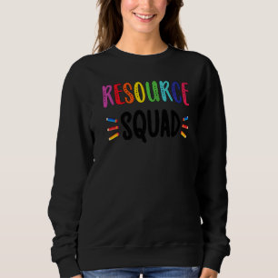 Ressourcenlehrer Squad Resource Teacher Crew Sweatshirt