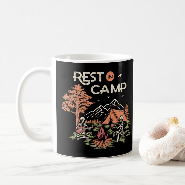Rest in Camp Kaffeetasse (Mit Donut)