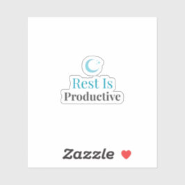 Rest Is Productive – Minimal Aesthetic Sticker