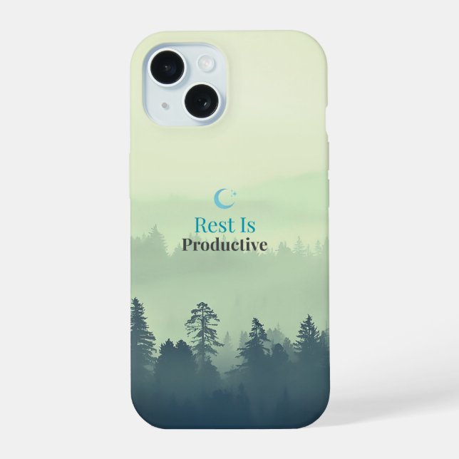 Rest Is Productive – Minimal Motivational iPhone C (Verso)