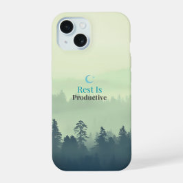 Rest Is Productive – Minimal Motivational iPhone C 15 Hülle