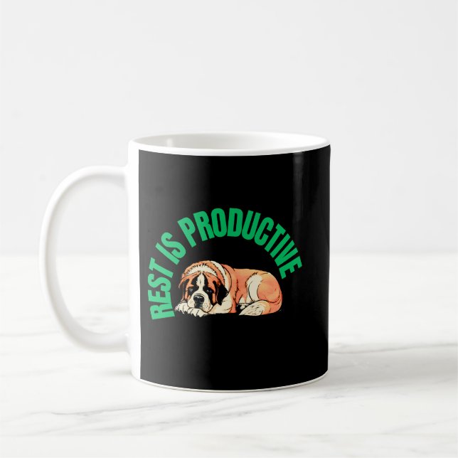 Rest Is Productive Self Care Mug for  Wellness (Gauche)