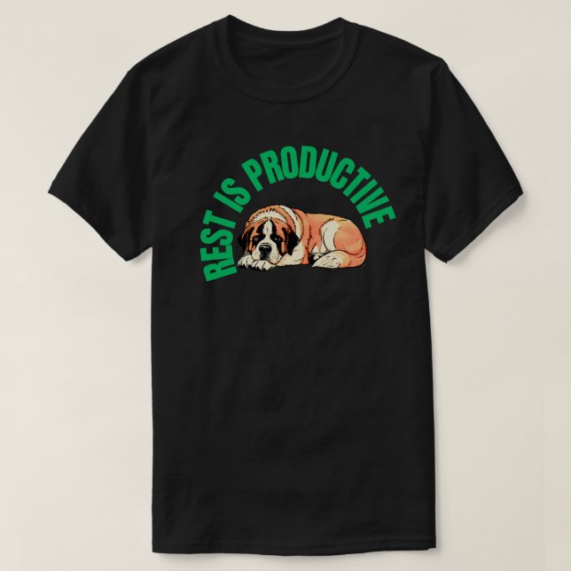 Rest Is Productive T-Shirt – Mental Health & Self  (Design devant)