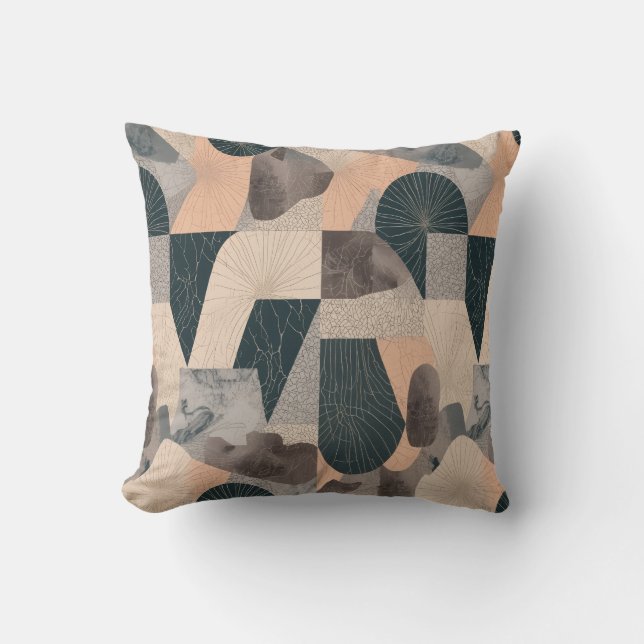 Rest Is Productive Throw Pillow | Cozy Neutral Kissen (Vorderseite)