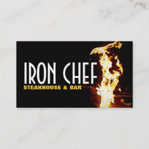 Restaurant Bar Iron Koch Kochkurse Visitenkarte