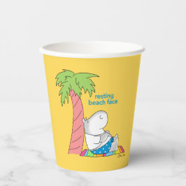 RESTAURANT BEACH FACE Belly Button Hippo Boynton P Pappbecher