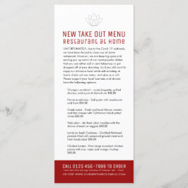 Restaurant bei Zuhause New temp Menüauswahl Menükarte