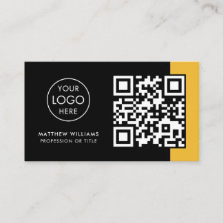 Restaurant-Beruflich-QR-Logos Modern Visitenkarte