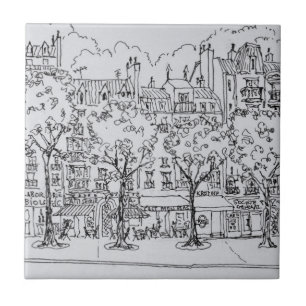 Restaurant Boulevard Montparnasse   Paris, Frankre Fliese