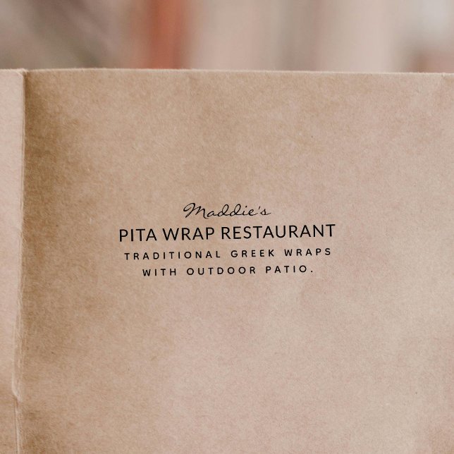 Restaurant Briefmarke Permastempel (Von Creator hochgeladen)