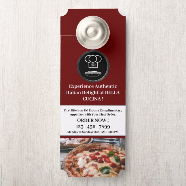 Restaurant Business Door Hanger Türanhänger (Auf Knauf)
