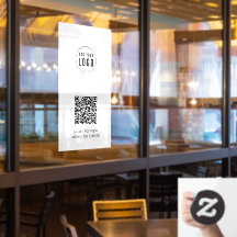 Restaurant Café Add Logo und Ihr Website QR Code