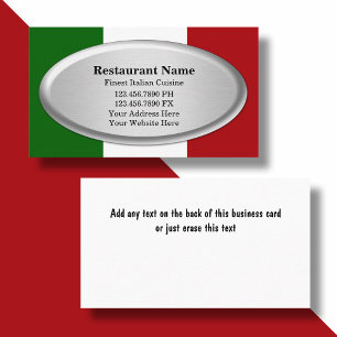 Restaurant Carte de visite