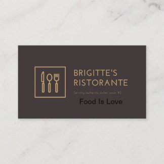Restaurant carte de visite Spécial