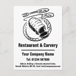 Restaurant & Carvery Design für Ihre individuellen Postkarte