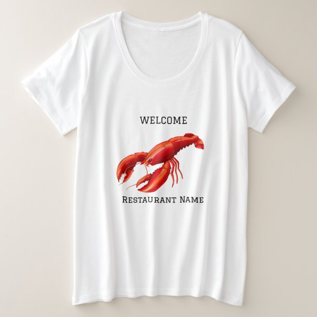 Restaurant de fruits de mer accueil homard rouge P (Design devant)