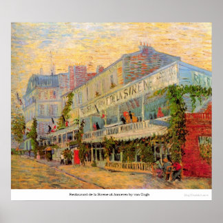 Restaurant de la Sirene in Asnieres by van Gogh Poster