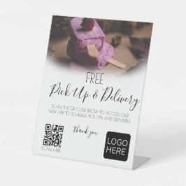 Restaurant-Deluxe QR-Code Sockelschild